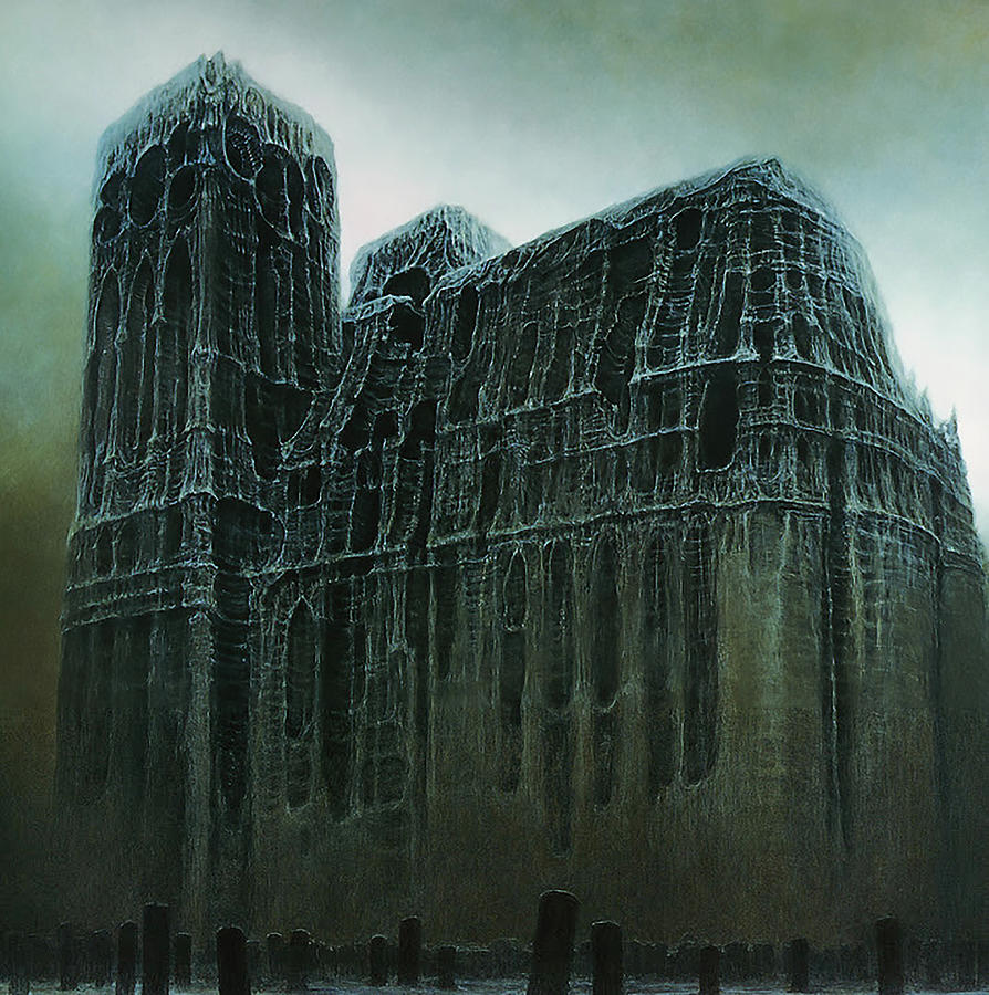 Untitled The Conservatory Painting By Zdzislaw Beksinski Pixels