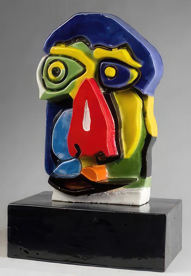 untitled - the face - Karel Appel Painting by Karel Appel - Fine Art ...