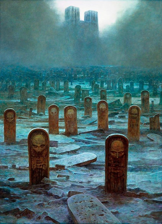 Untitled The Graves by Zdzislaw Beksinski