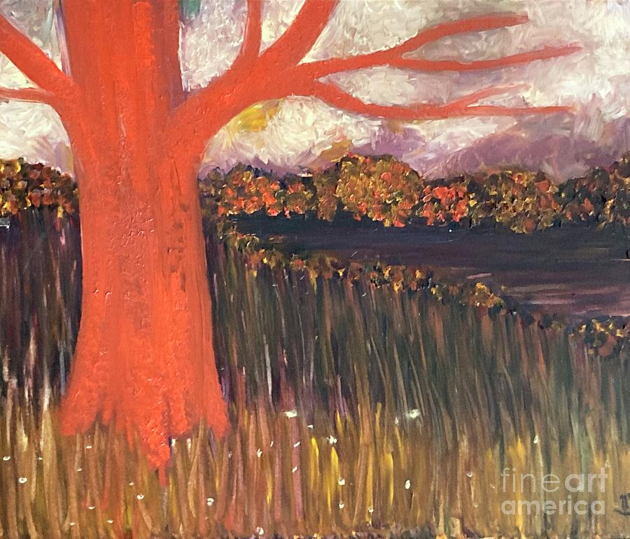 Untitled tree Painting by Monica Furlow
