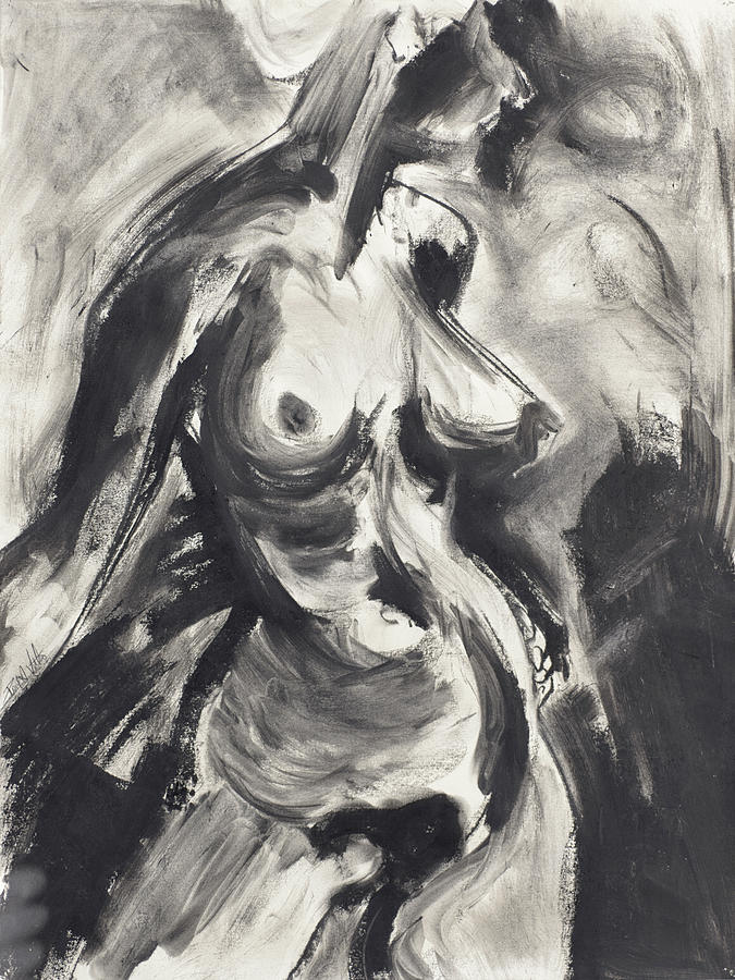 Untitled_figure Study_dge Drawing by Paul Vitko