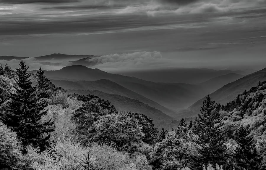 Unto the Mountains, Infrared Version Photograph by Marcy Wielfaert