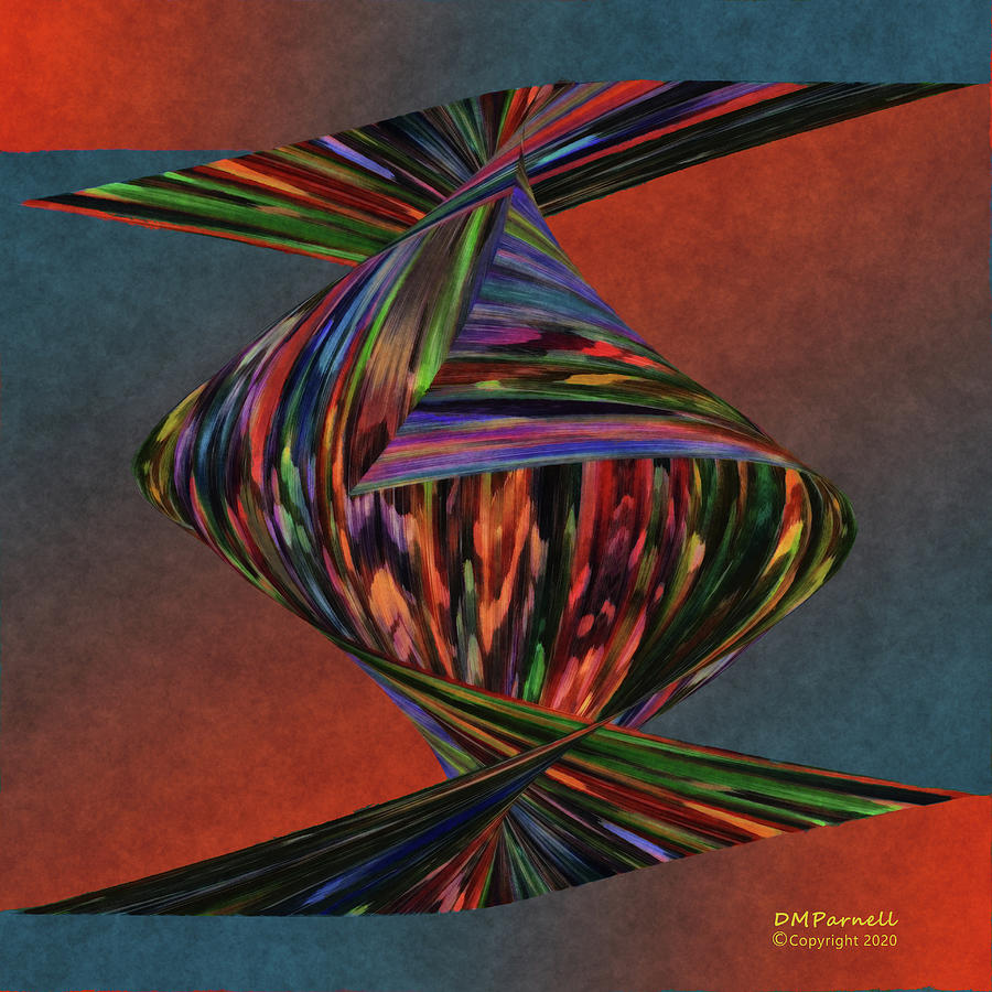 Untwisting The Psyche Brushed Digital Art by Diane Parnell