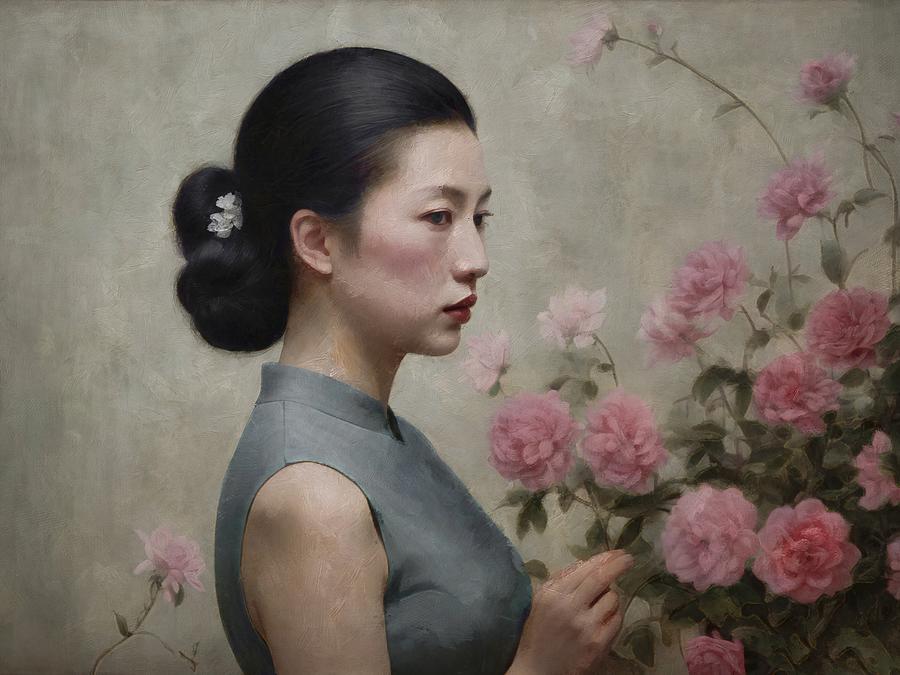 Unveiled Mystery - A Symphony of Roses Digital Art by Samuel HUYNH ...