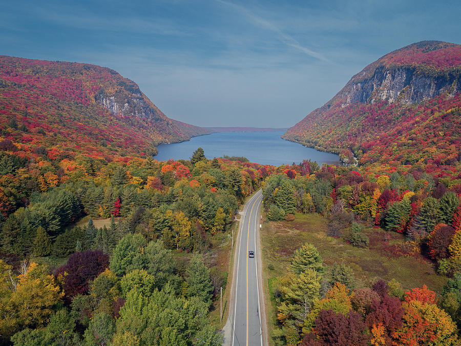 Up Around The Bend - Lake Willoughby in Westmore, Vermont Photograph by John Rowe