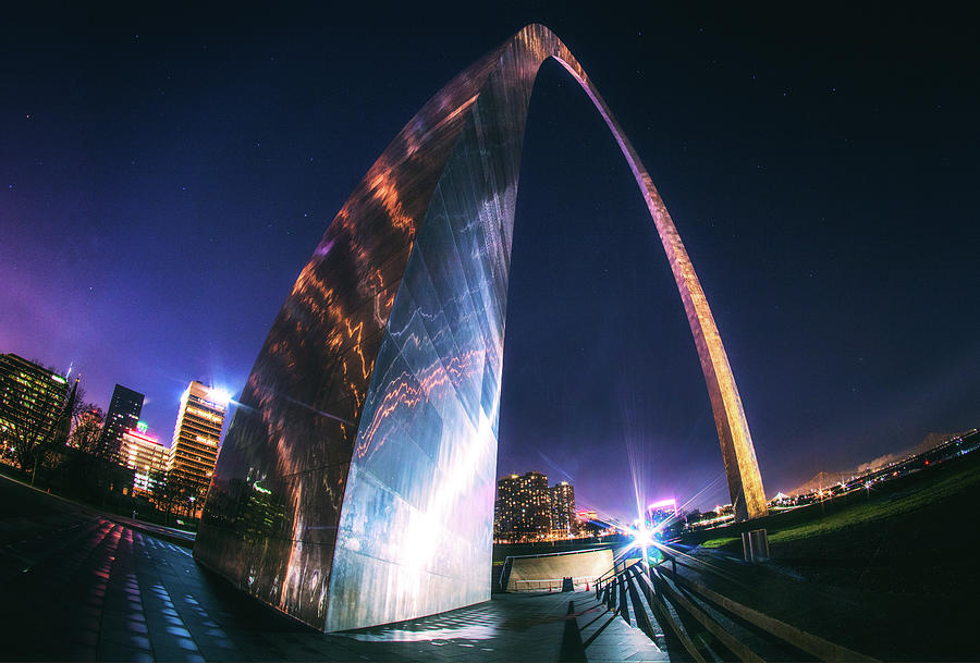 Up close and personal... with the ARCH. Photograph by Jay Smith