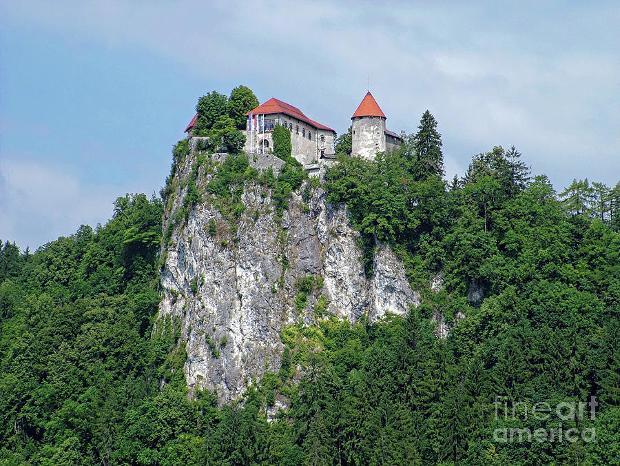 Up High On Bled Castle Digital Art by Joseph Hendrix
