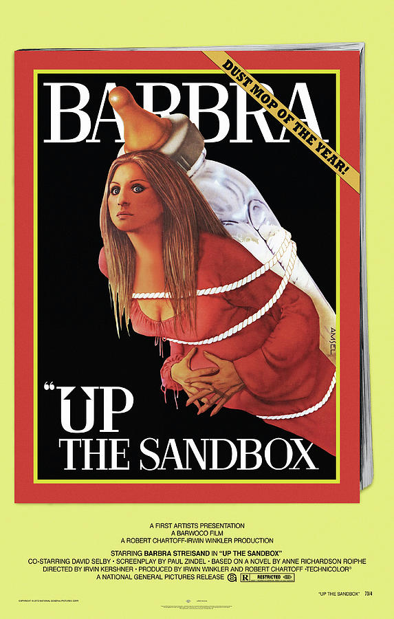 Up the Sandbox, 1972 - art by Richard Amsel Mixed Media by Movie World Posters