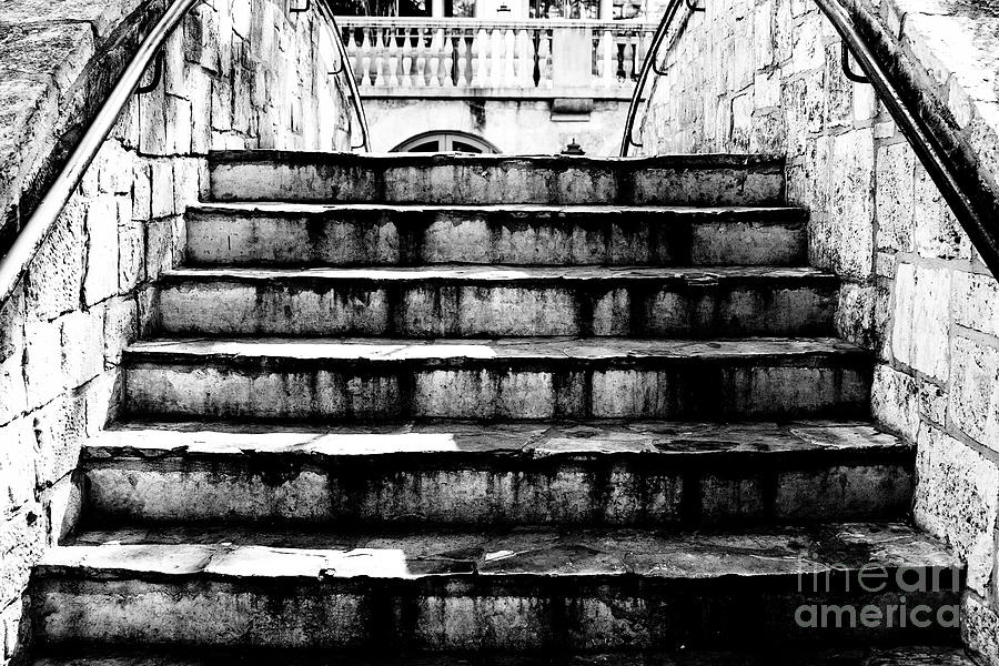 Up the Stairs at the San Antonio Riverwalk Photograph by John Rizzuto