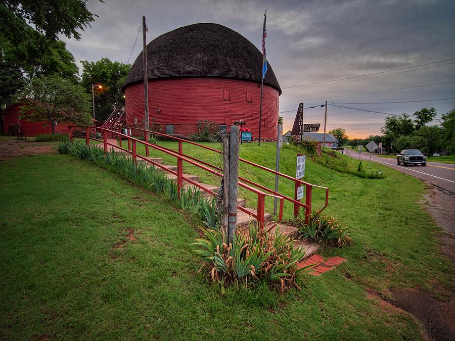 Up To The Round Barn Photograph