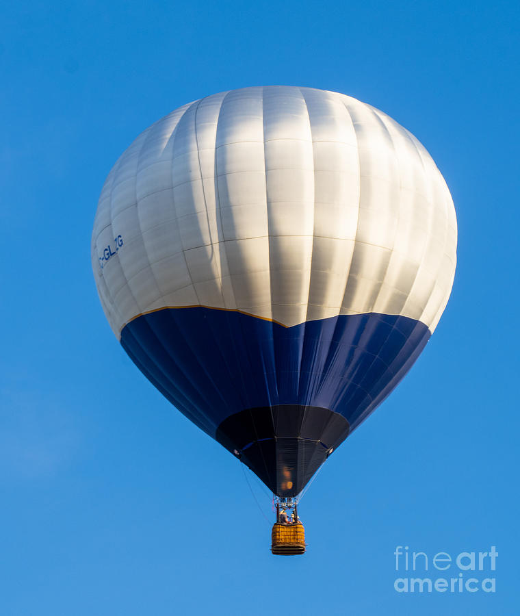 Up Up And Away Florida Hot Air Ballon Festival Black and Blue Balloon Photograph by L Bosco
