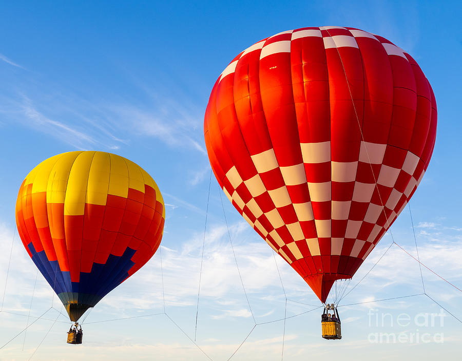 Up Up And Away Florida Hot Air Ballon Festival Tethered Balloons Photograph by L Bosco
