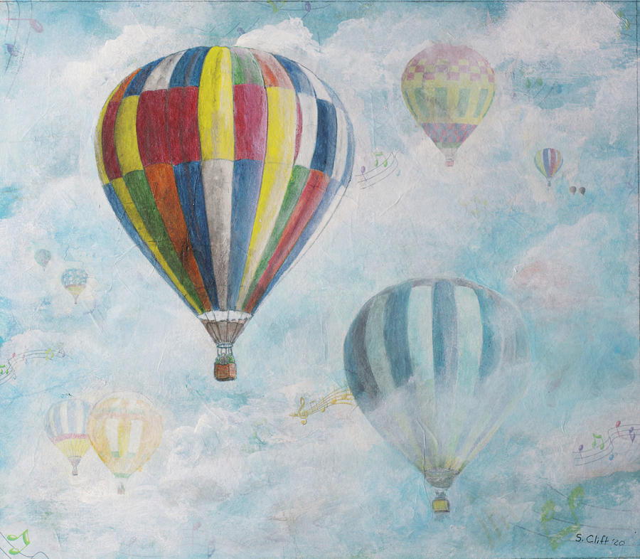 Up, Up and Away Painting by Sandy Clift