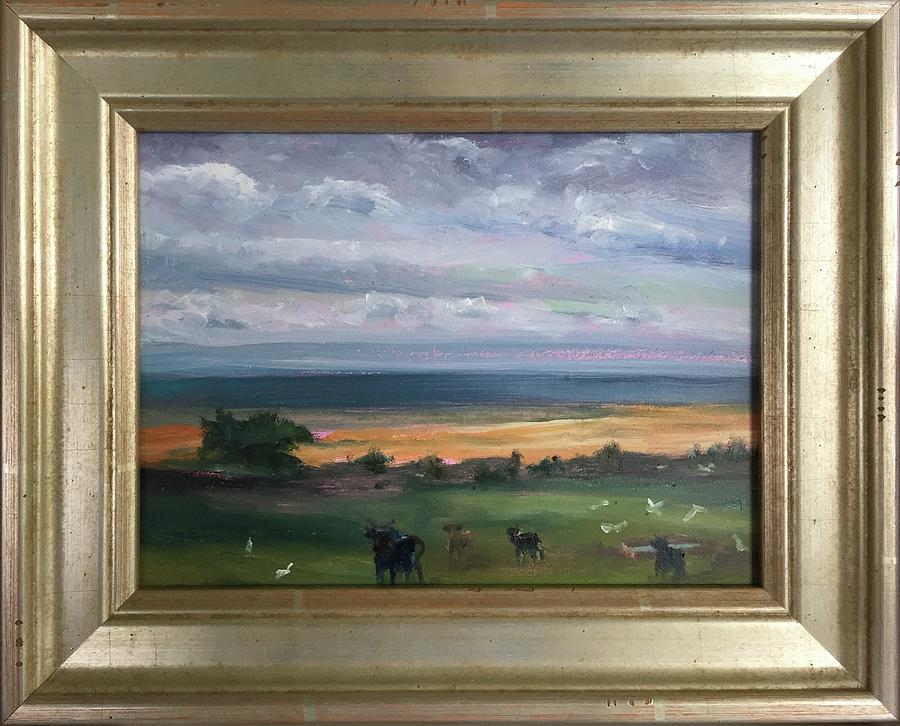 Upcountry cattle Painting by Margaret Elliott