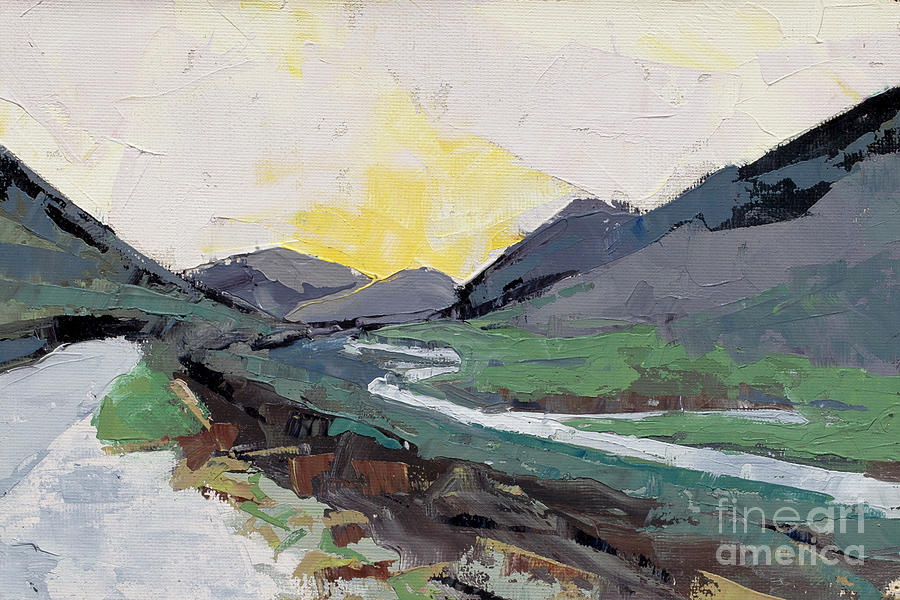 Upland Sunrise, 2015 Painting by PJ Kirk