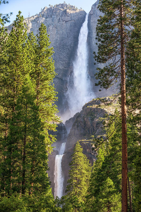 Upper and Lower Yosemite Falls Magic Photograph by Joseph S Giacalone