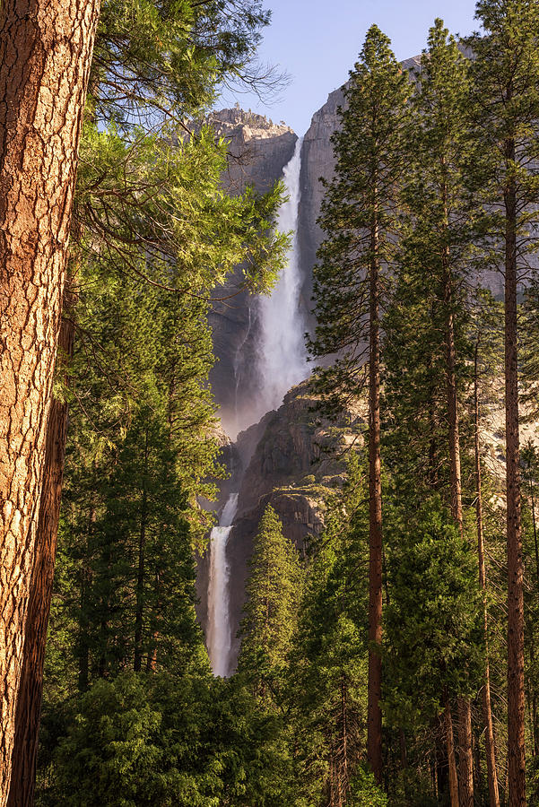 Upper and Lower Yosemite Falls Majesty Photograph by Joseph S Giacalone