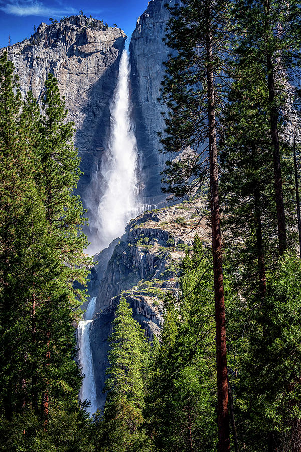 Upper and Lower Yosemite Falls NP California GRK5163_050520215298  Photograph by Greg Kluempers