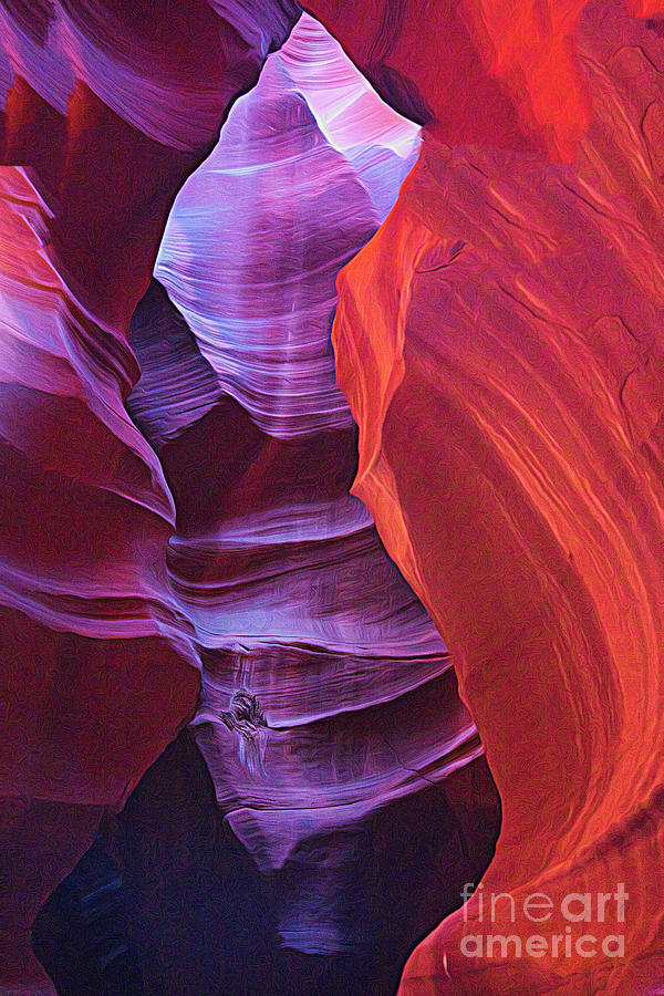 Upper Antelope Canyon Color I Photograph by Chuck Kuhn