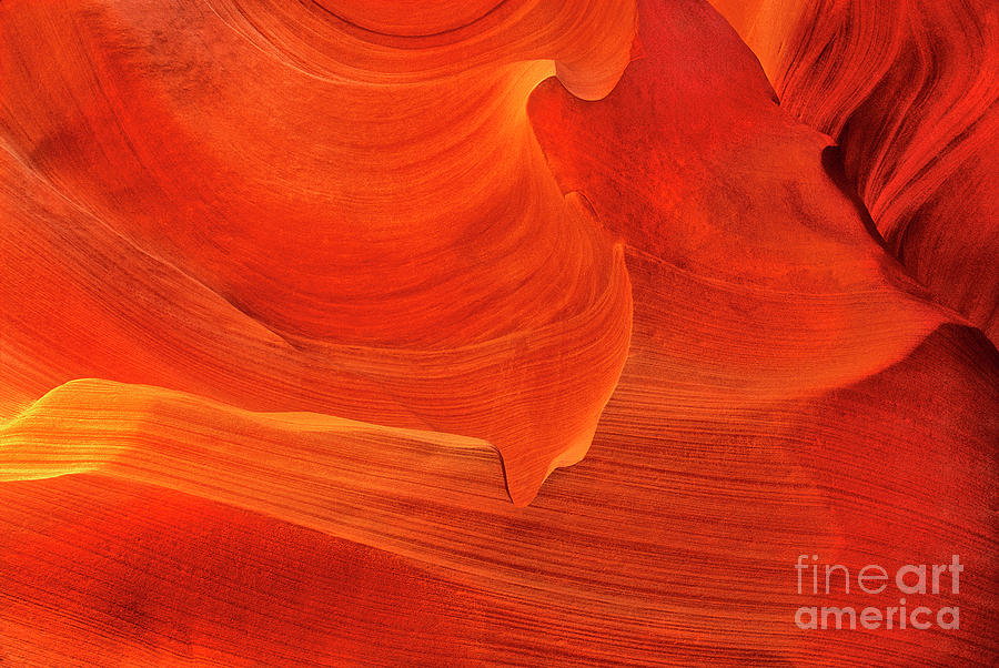 Upper Antelope Or Corkscrew Slot Canyon Detail  Photograph by Dave Welling