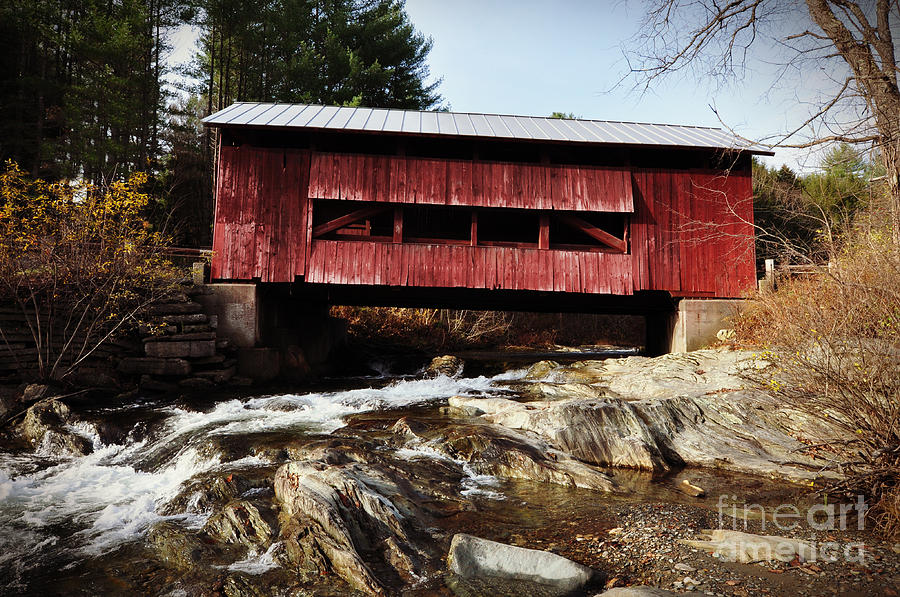 Upper Cox Covered Bridge Vermont Photograph by Eric Liller