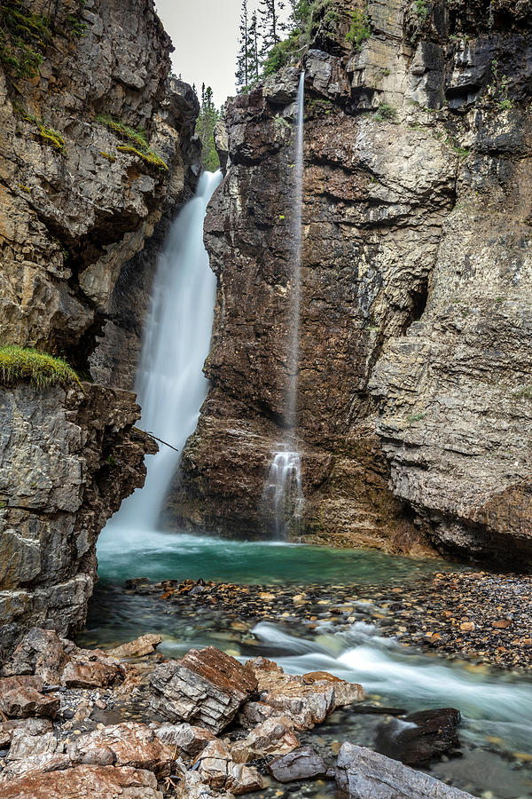 Upper Falls At Johnston Canyon Photograph