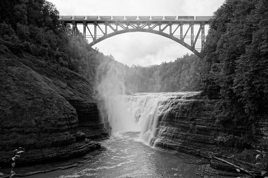 Upper Falls BW Photograph by Patricia Caron