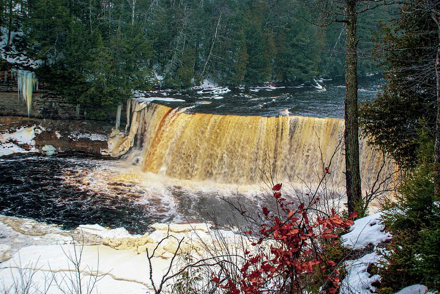 Upper Falls in December Photograph by Deb Beausoleil