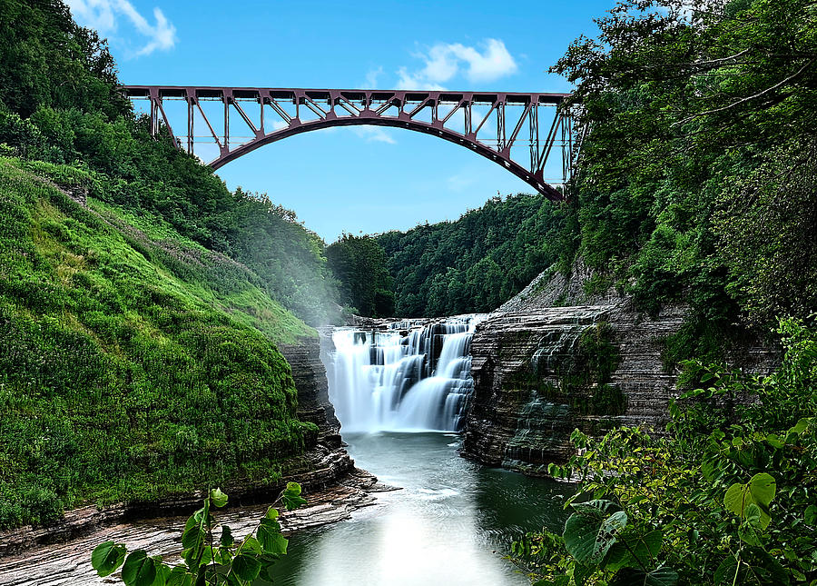 Upper Falls Letchworth State Park Photograph by Lindsey Meys - Fine Art ...