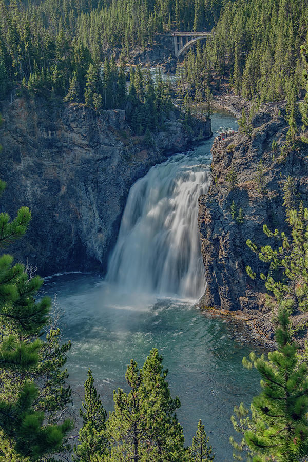 Upper Falls of the Yellowstone River Photograph by Marcy Wielfaert