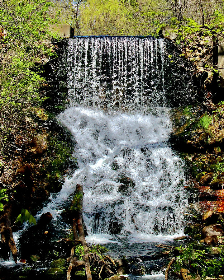 Upper Mill Pond Waterfall Photograph by Sarah Lilja