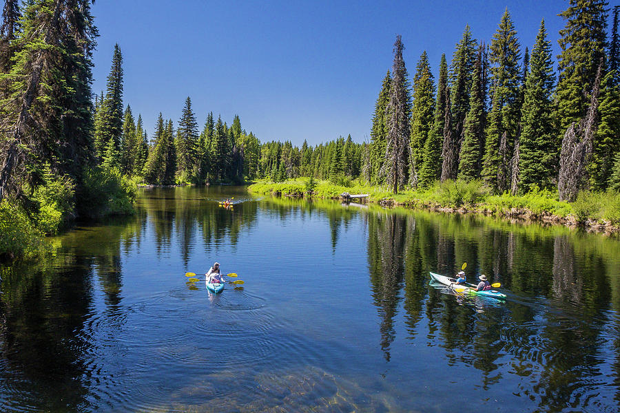 Upper Payette River Photograph by Mark Mille