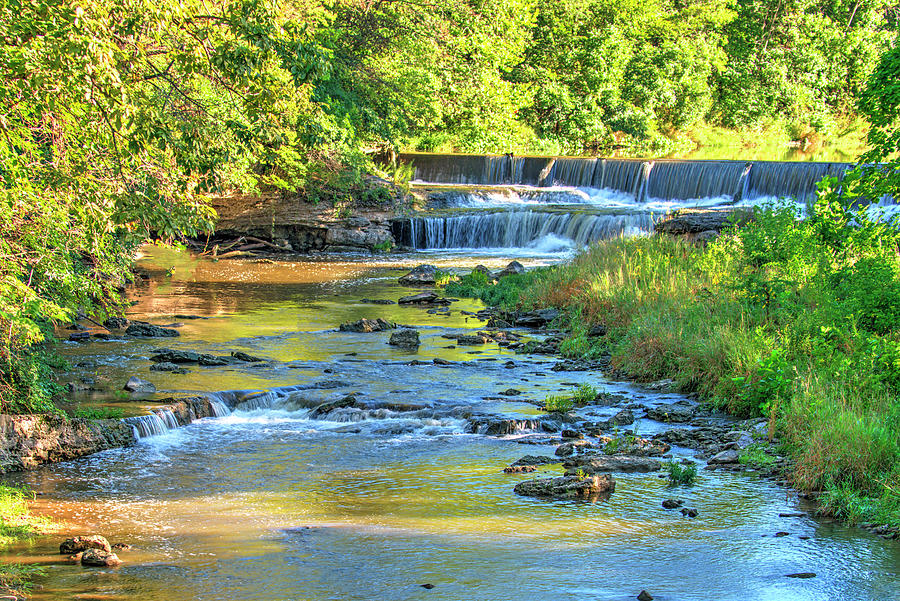 Upper Pipe Creek Falls Cass County Indiana Photograph By William Reagan Fine Art America