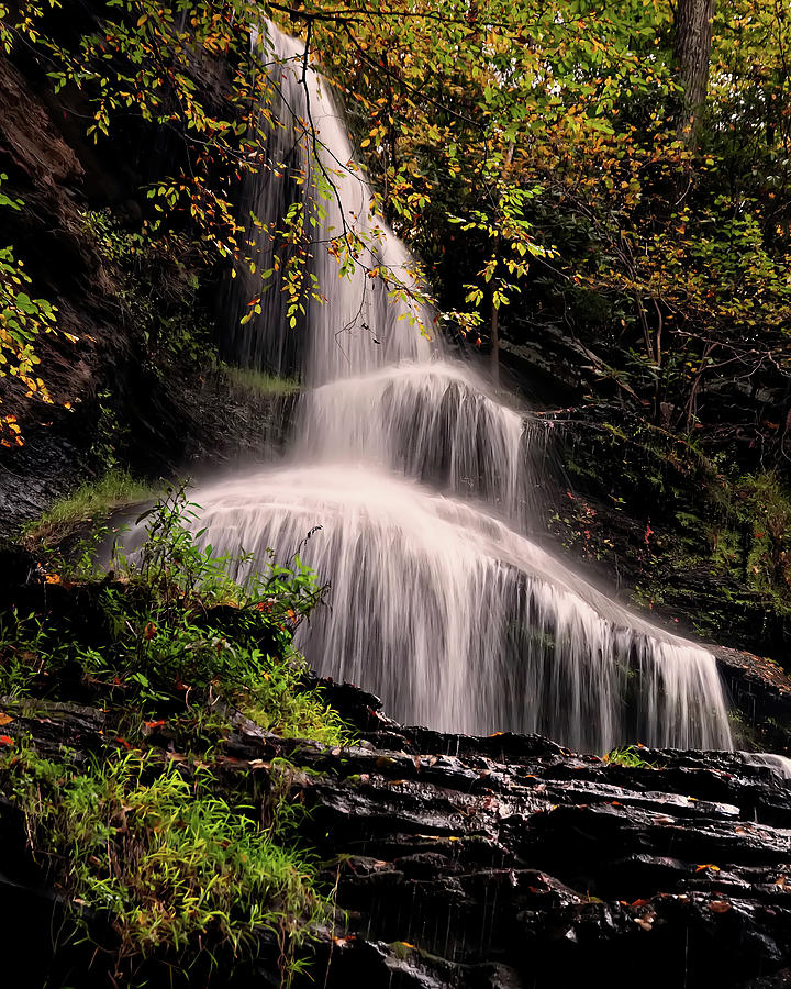 upper portion of Cathedral Falls Photograph by Flees Photos