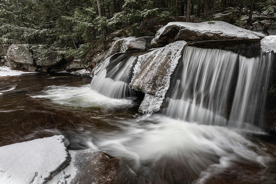 Upper Screw Auger Falls in Snow Photograph by Colin Chase