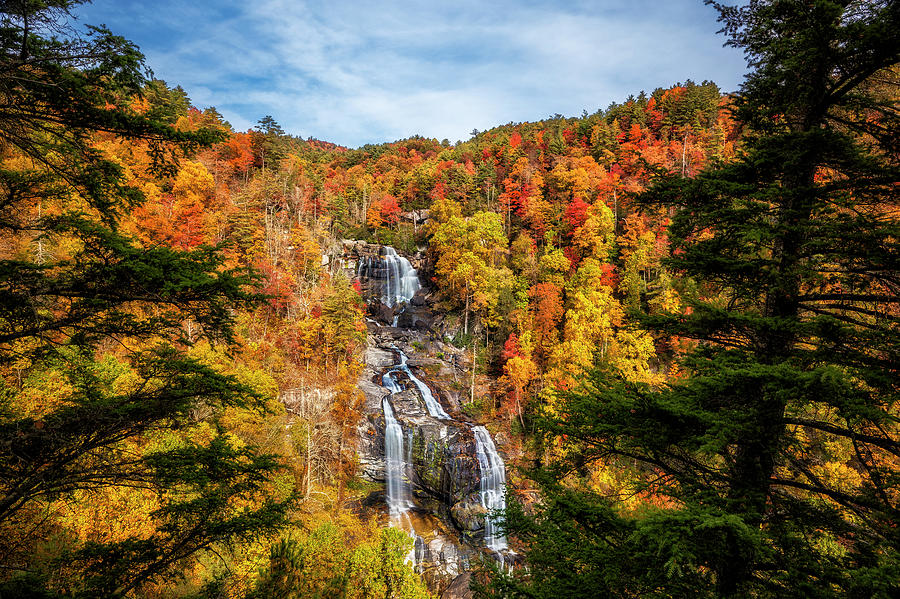 Waterfall Photograph - Upper Whitewater Falls by Mark Papke