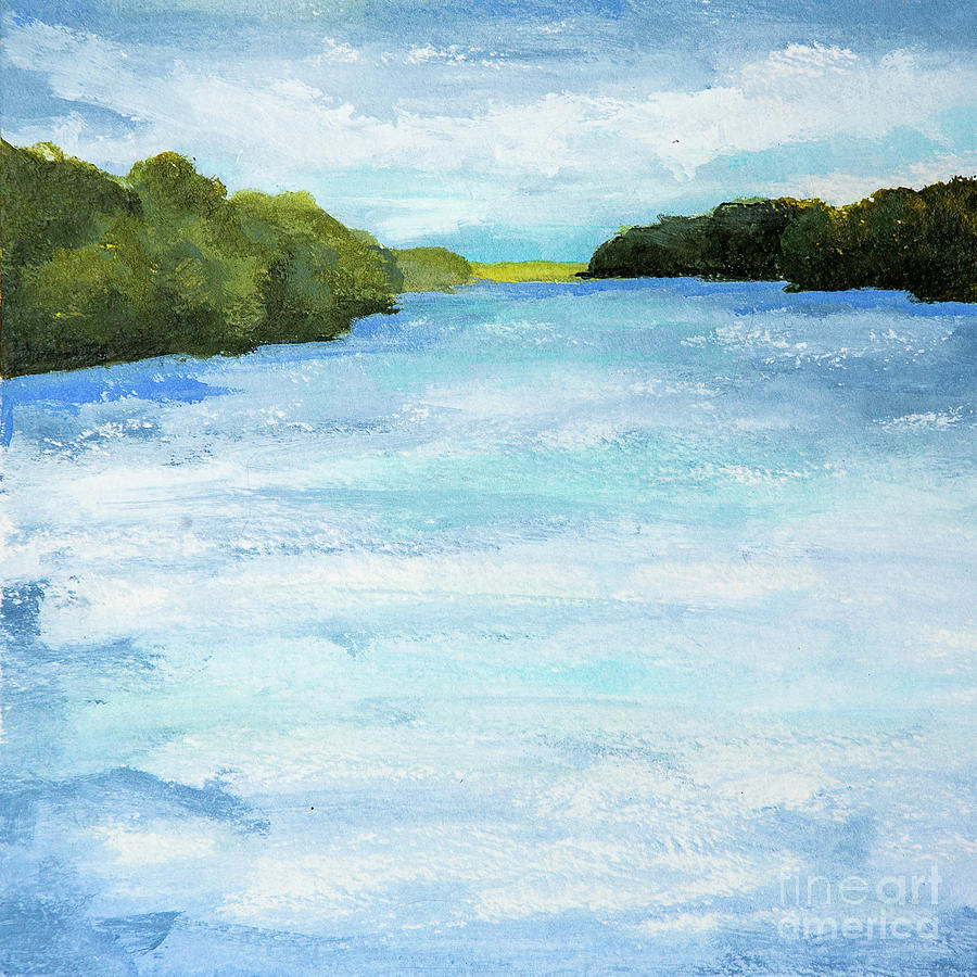 Upriver Painting by Susan Cole Kelly Impressions