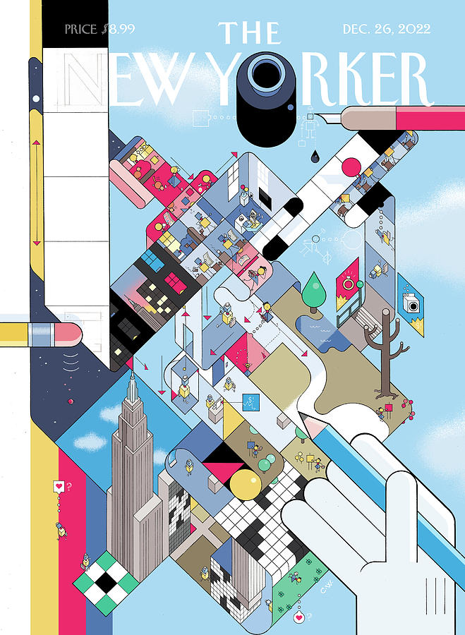 Ups And Downs Digital Art by Chris Ware