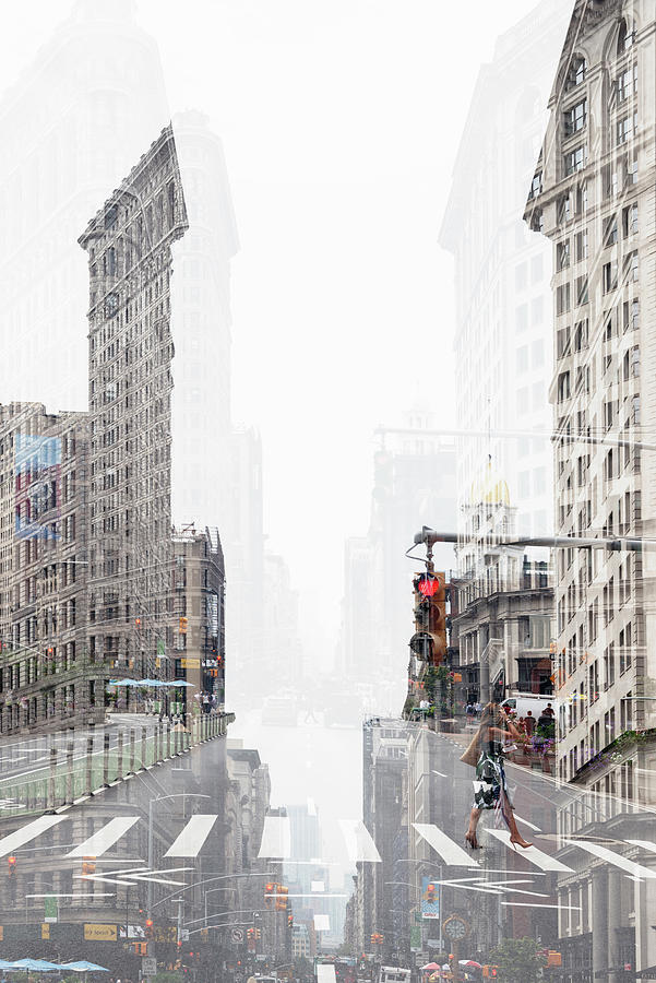 Urban Abstraction - Flatiron NYC Photograph by Philippe HUGONNARD
