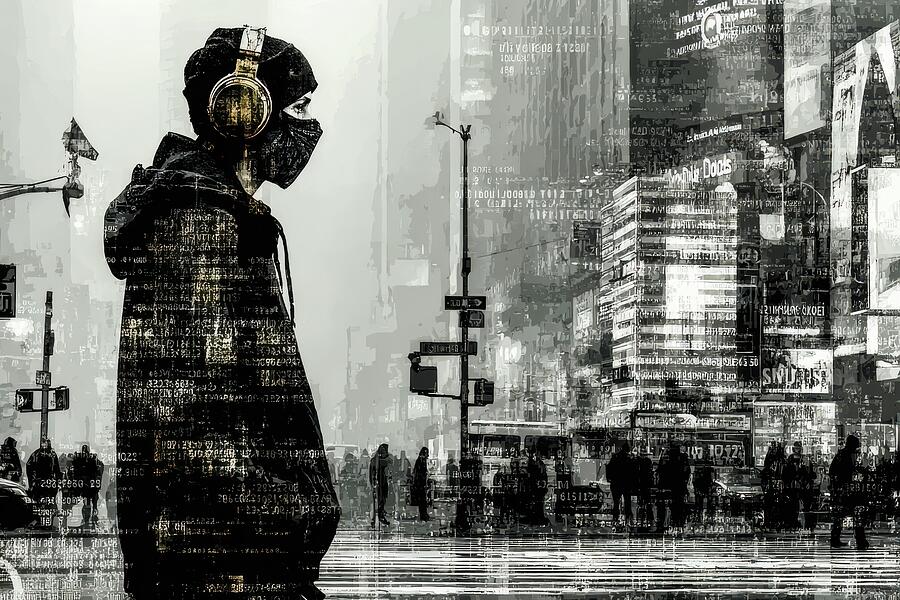 Urban Code - Cyberpunk Street Vision Digital Art by Matthias Hauser Urban Code - Cyberpunk Street Vision Digital Art by Matthias Hauser