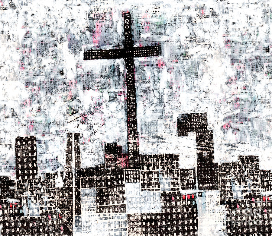 Urban Crucifix Mixed Media by Andy Mercer