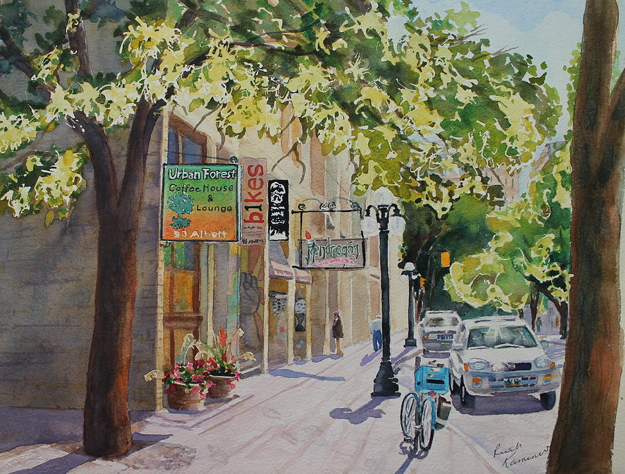Urban Forest Painting by Ruth Kamenev