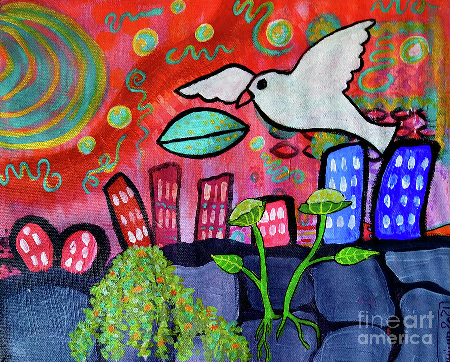 Urban Freebird Painting by Mimulux Patricia No