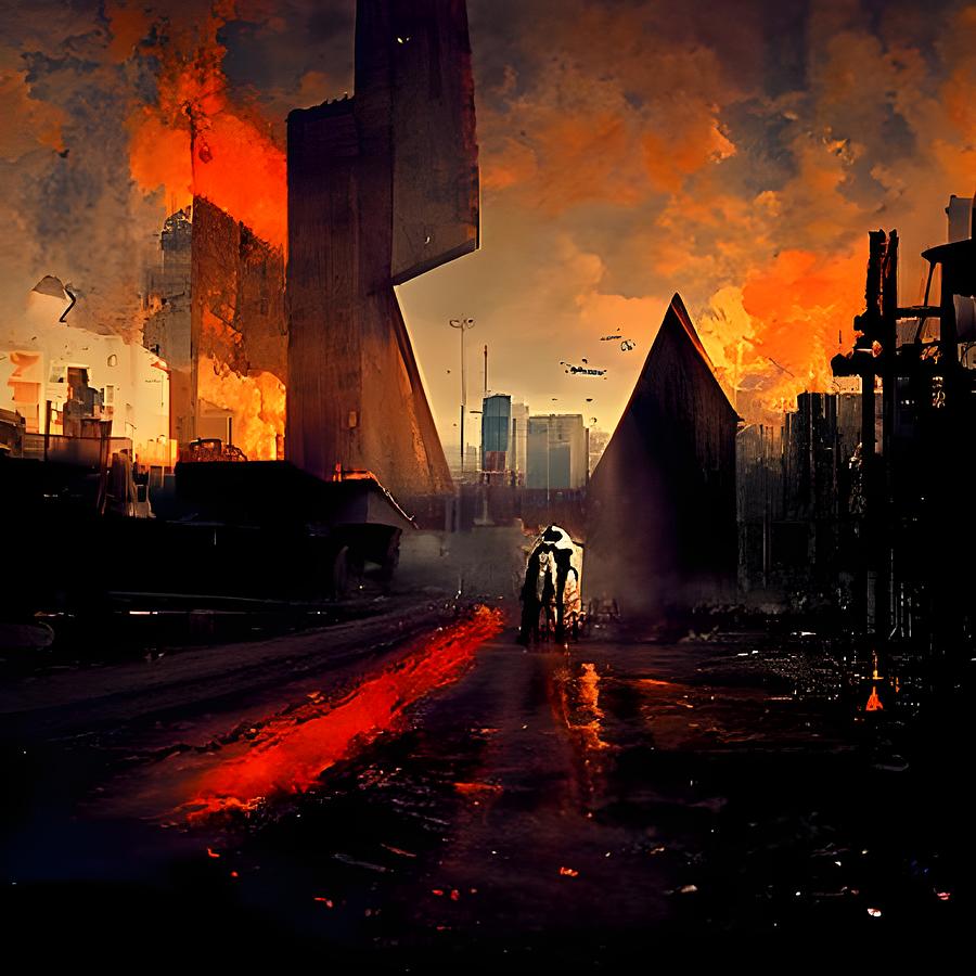 Urban Future Digital Art By The Ghost - Fine Art America