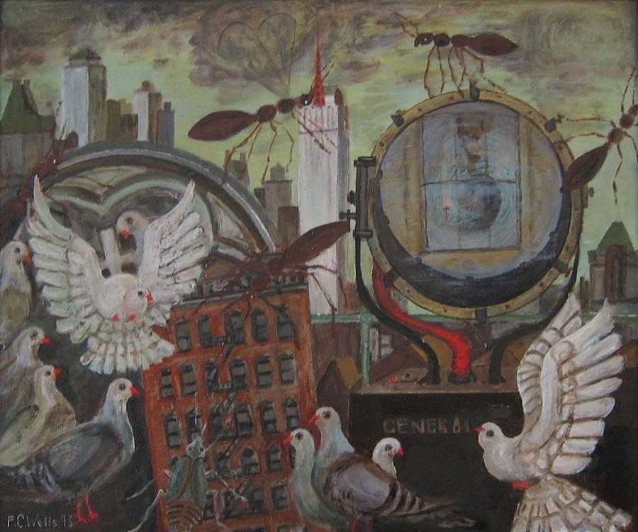 Urban-itis Painting by F C Wells Jr