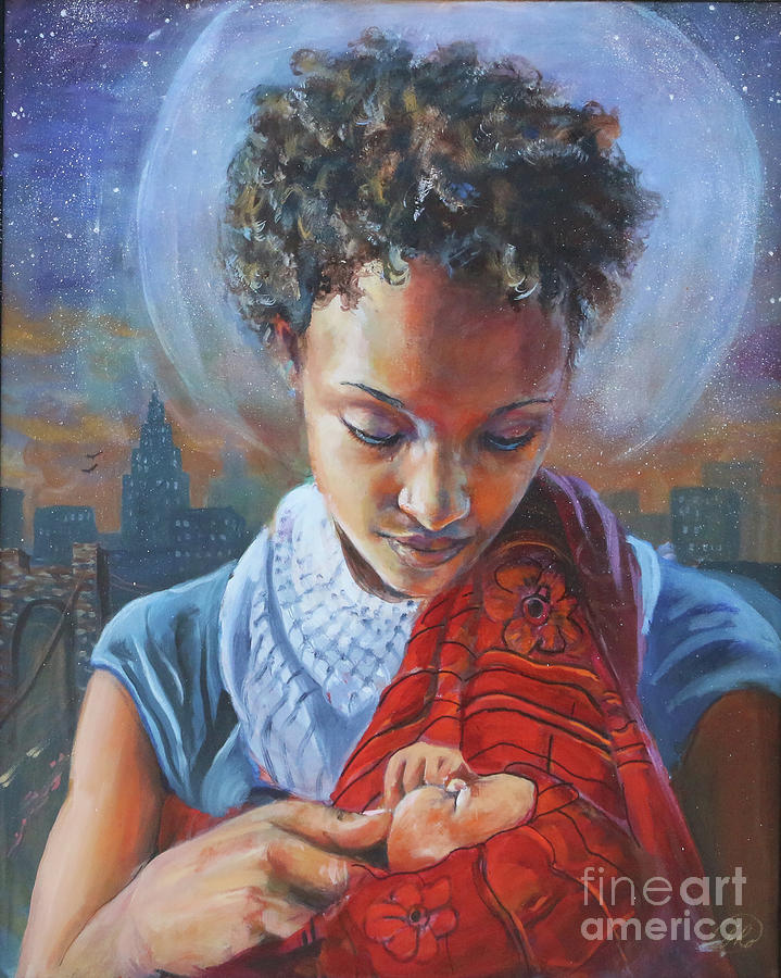 Urban Madonna Painting by Gary Williams