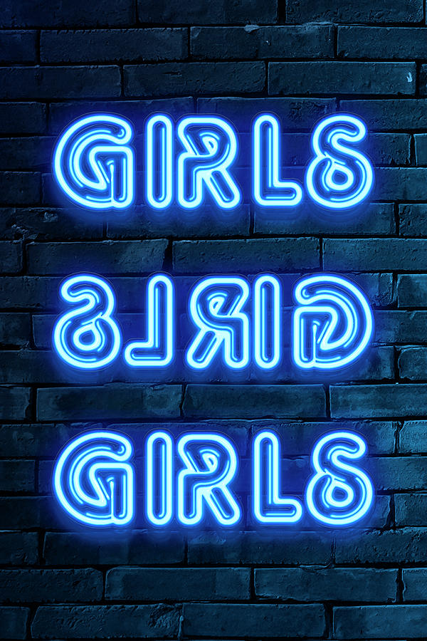 Urban Neon - GIRLS Digital Art by Philippe HUGONNARD