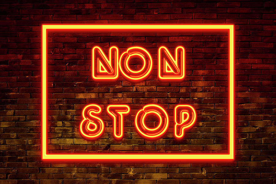 Urban Neon - Non Stop Digital Art by Philippe HUGONNARD