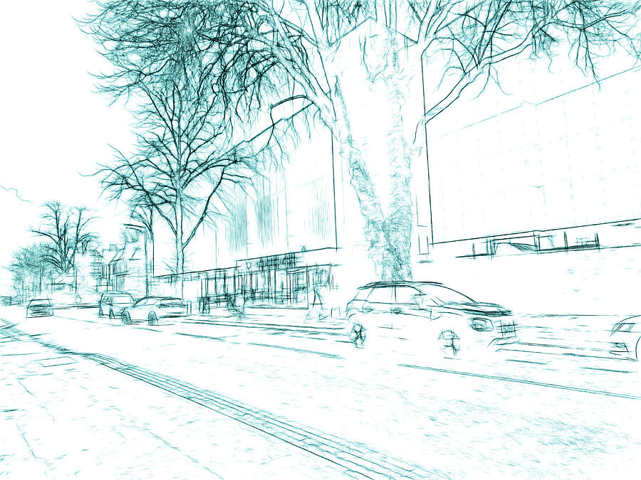 Urban Planner Rough Design Sketch  Digital Art by Shelli Fitzpatrick