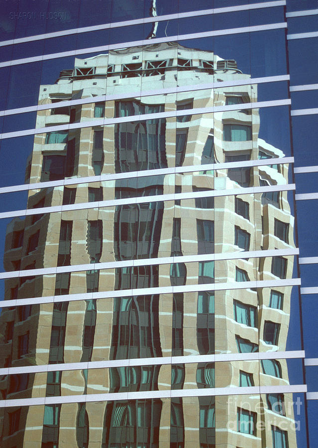 urban reflections - Federal Building Photograph by Sharon Hudson